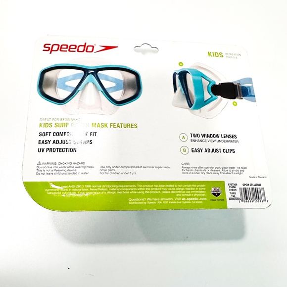 NEW Speedo Junior Goggle Mask Kids Surf Gazer Mask Soft Comfortable Fit  Easy - Picture 4 of 4